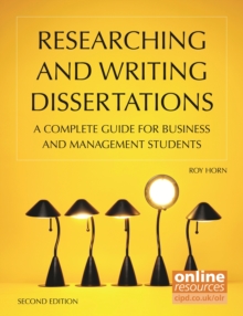 Researching and writing a dissertation a guidebook for business students
