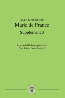 Marie de France : An analytical bibliography, Supplement No. 3