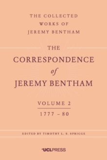 The Correspondence of Jeremy Bentham, Volume 2 : 1777 to 1780