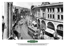 Lost Tramways of Wales Poster - Castle Street, Swansea