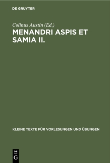 Menandri Aspis et Samia II. : Subsidia interpretationis