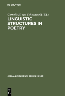 Linguistic Structures in Poetry