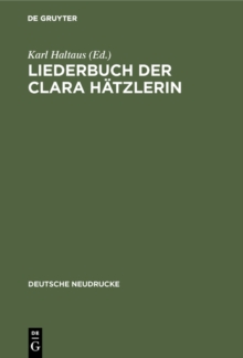 Liederbuch der Clara Hatzlerin