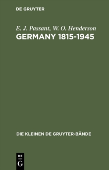 Germany 1815-1945 : Deutsche Geschichte in britischer Sicht