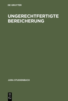 Ungerechtfertigte Bereicherung