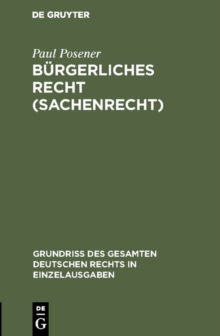 Burgerliches Recht (Sachenrecht)