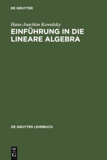 Einfuhrung in die lineare Algebra