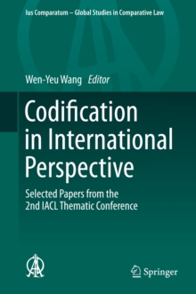 Codification in International Perspective : Selected Papers from the 2nd IACL Thematic Conference