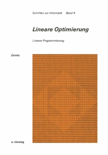 Lineare Optimierung : Lineare Programmierung