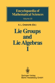Lie Groups and Lie Algebras I : Foundations of Lie Theory Lie Transformation Groups