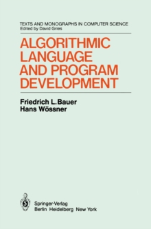 Algorithmic Language and Program Development