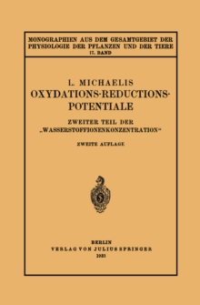 Oxydations-Reductions-Potentiale : Zweiter Teil der „Wasserstoffionenkonzentration
