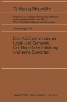 Das ABC der modernen Logik und Semantik, Der Begriff der Erklarung und seine Spielarten