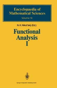 Functional Analysis I : Linear Functional Analysis