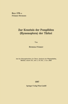 Zur Kenntnis der Pompilidien (Hymenoptera) der Turkei