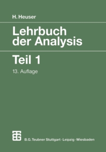 Lehrbuch der Analysis : Teil 1