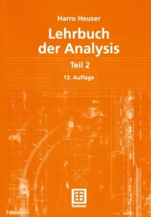 Lehrbuch der Analysis : Teil 2
