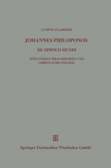 Johannes Philoponos : De opificio mundi