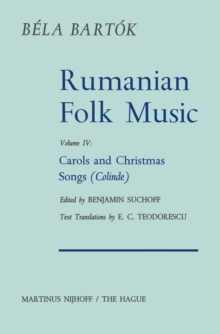 Rumanian Folk Music : Carols and Christmas Songs (Colinde)