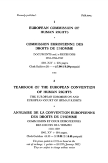 Yearbook of the European Convention on Human Rights / Annuaire de la Convention Europeenne des Droits de L'homme : The European Commission and European Court of Human Rights / Commission et Cour Europ