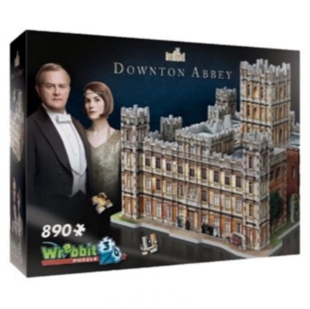 Downton Abbey 890 Piece Wrebbit 3D Puzzle, Paperback Book