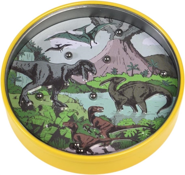 Tin tilt puzzle - Prehistoric Land Dinosaur, Paperback Book