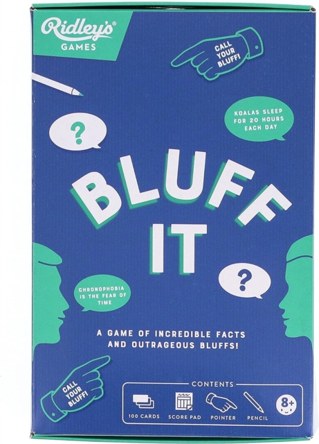 BLUFF IT TRIVIA GAME,  Book