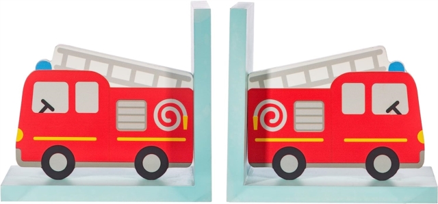 Sass & Belle Fire Engine Bookends, Paperback Book