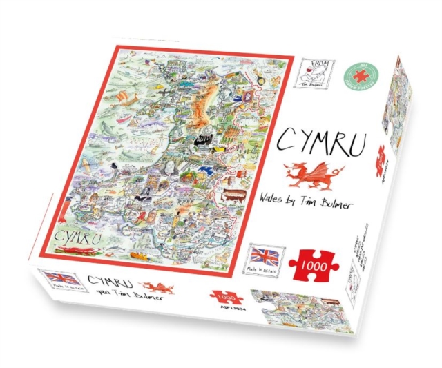 Map of Wales Jigsaw 1000 Piece Puzzle, General merchandize Book