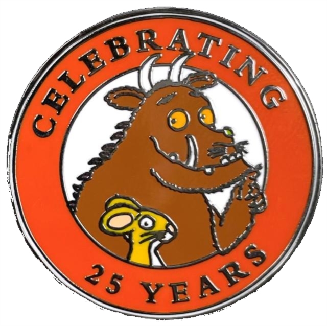 The Gruffalo 25 Years Pin Badge, Paperback Book