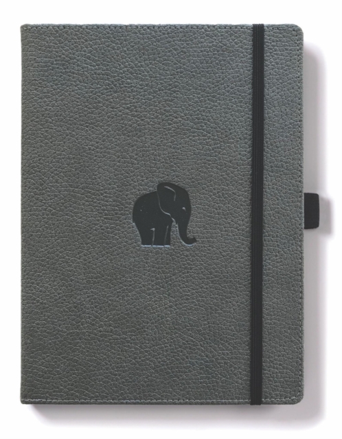 Dingbats A5+ Wildlife Grey Elephant Notebook - Lined, Paperback Book