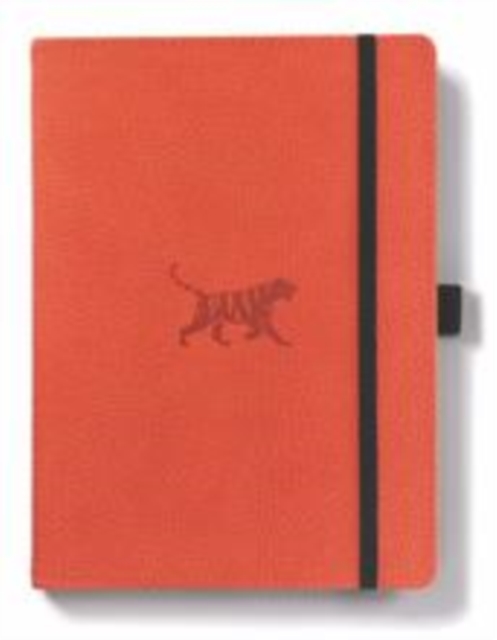 Dingbats A5+ Wildlife Orange Tiger Notebook - Lined, Paperback Book