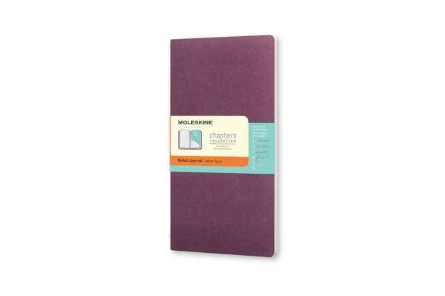 Moleskine Chapters Journal Plum Purple Slim Medium Ruled, Paperback Book
