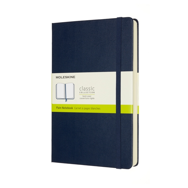 Moleskine Expanded Large Plain Hardcover Notebook : Sapphire Blue,  Book