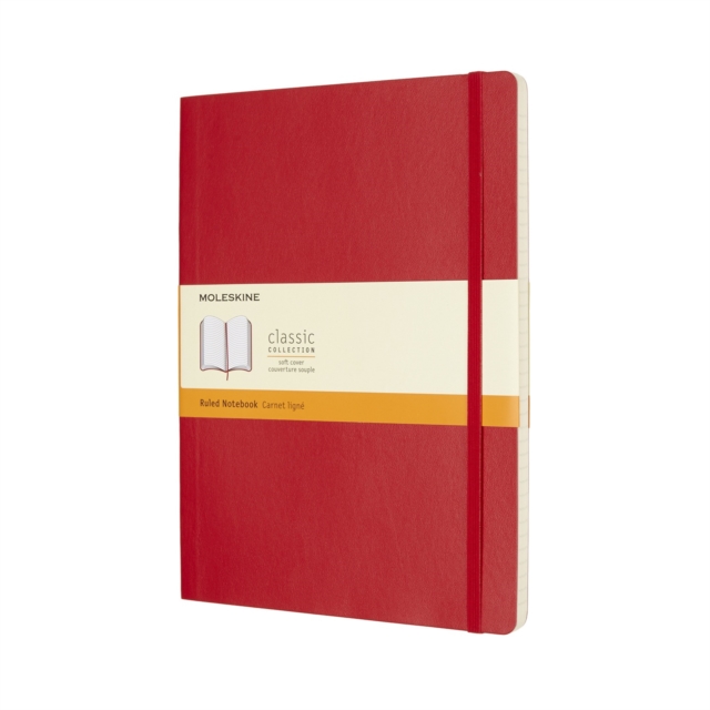 Moleskine Scarlet Red Extra Large Ruled Notebook Soft, Paperback Book