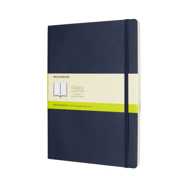 Moleskine Sapphire Blue Extra Large Plain Notebook Soft, Paperback Book