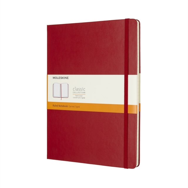 Moleskine Scarlet Red Extra Large Ruled Notebook Hard, Paperback Book