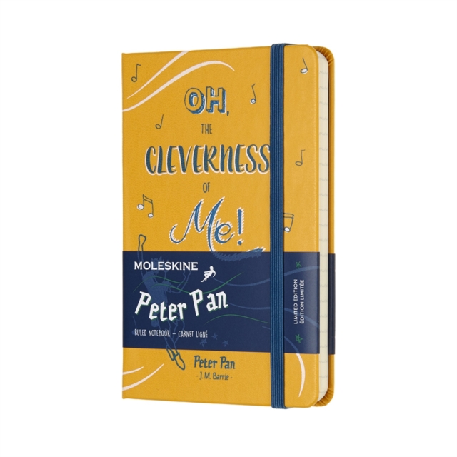 Moleskine Peter Pan Limited Edition Peter Orange Yellow Pocket Ruled Notebook Hard, Paperback Book