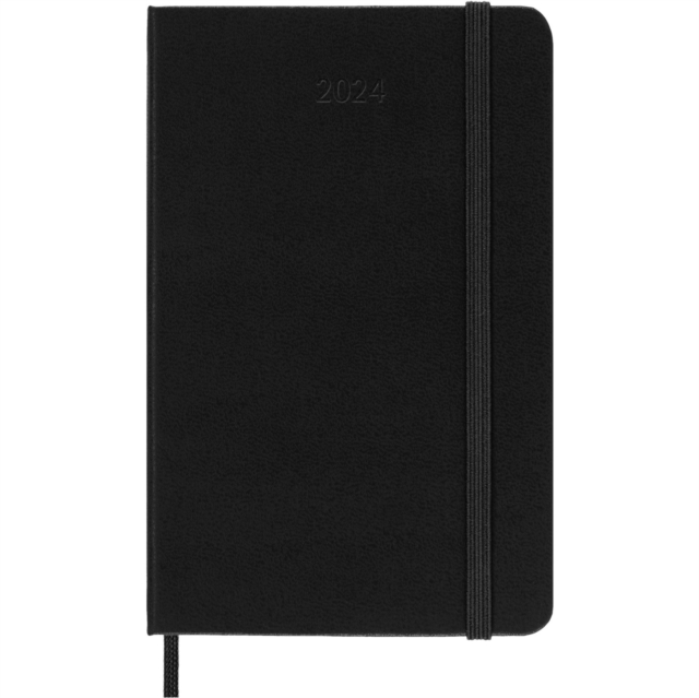 Moleskine 2024 12-Month Weekly Vertical Pocket Hardcover Notebook, Paperback Book