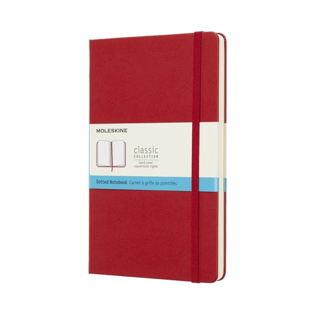 Moleskine Scarlet Red Notebook Large Dotted Hard, Paperback Book