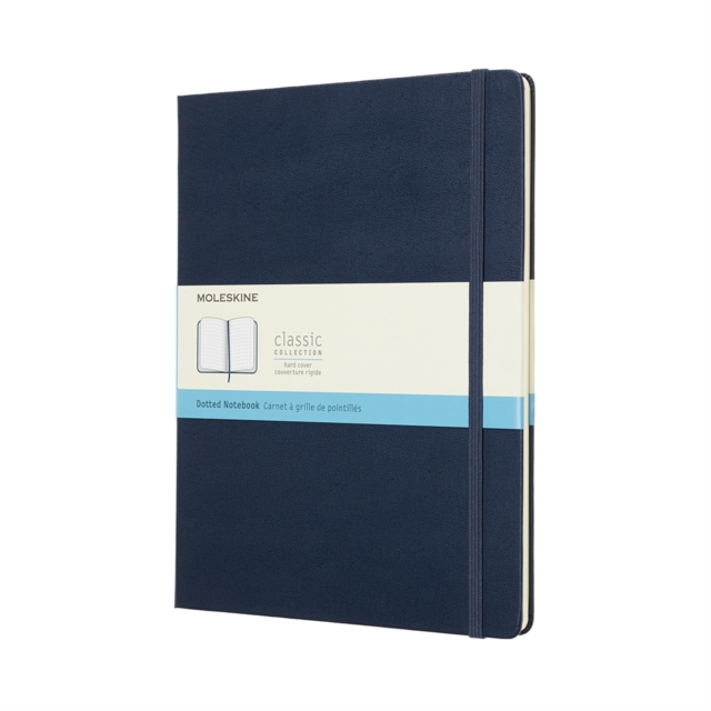 Moleskine Sapphire Blue Notebook Extra Large Dotted Hard, Paperback Book