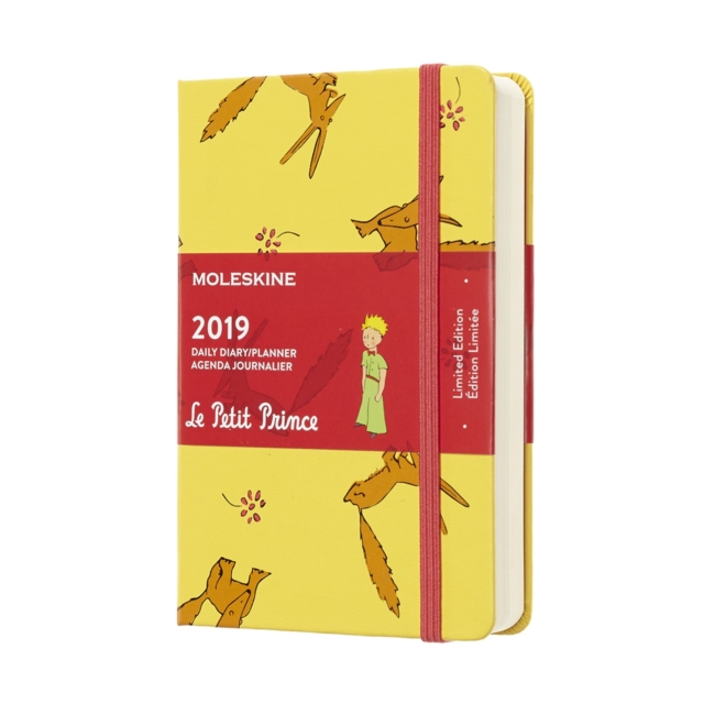 2019 Moleskine Petit Prince Limited Edition Notebook Yellow Pocket Daily 12-month Diary, Paperback Book