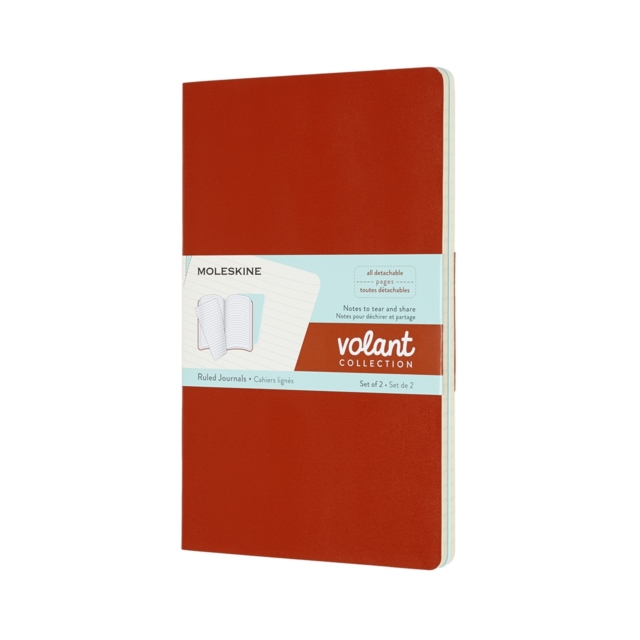 VOLANT JOURNALS LARGE RULED CORAL ORANGE,  Book