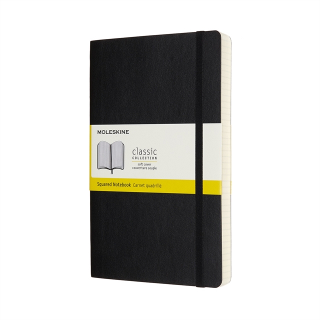 Moleskine Expanded Large Squared Softcover Notebook : Black, Paperback Book