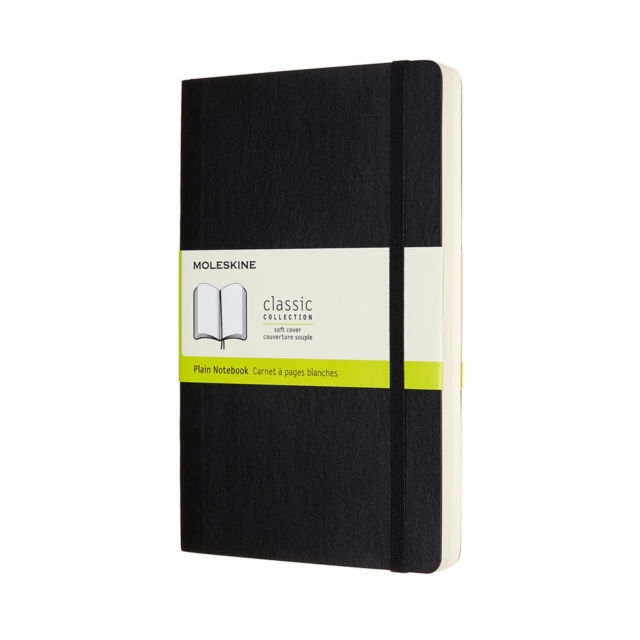 Moleskine Expanded Large Plain Softcover Notebook : Black, Paperback Book