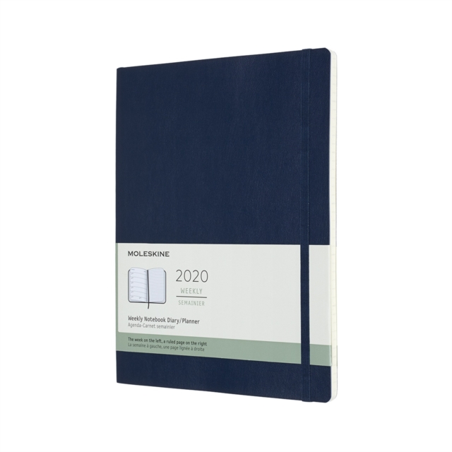 Moleskine 12-Month Weekly Notebook Planner 2020 - Sapphire Blue, Diary Book