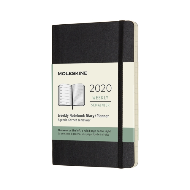 Moleskine 12-Month Weekly Notebook Planner 2020 - Black, Diary Book