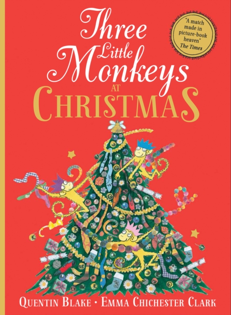 Three Little Monkeys at Christmas, Hardback Book