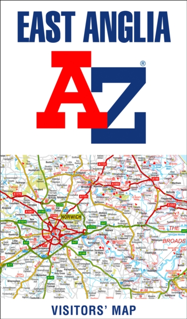 East Anglia A-Z Visitors’ Map, Sheet map, folded Book