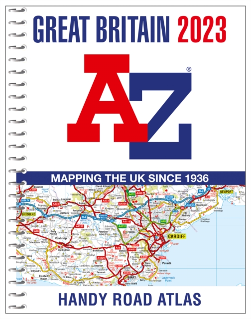Great Britain A-Z Handy Road Atlas 2023 (A5 Spiral), Spiral bound Book